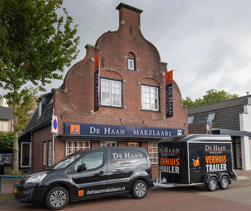 De Haan Makelaars gratis verhuistrailer 